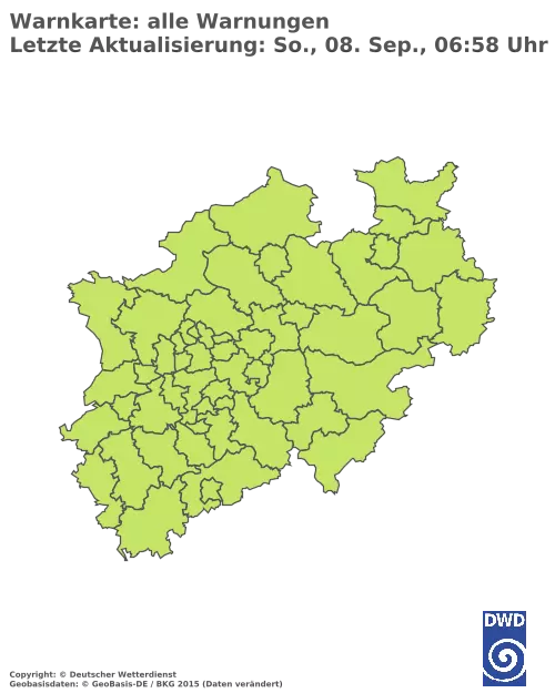 Aktuelle Wetterwarnungen für  Wesel